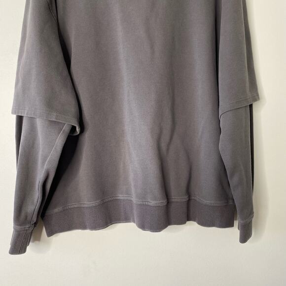 LIT ACTIVEWEAR Gray Cozy Oversized Two-Piece Cotton Hoodie - Picture 4 of 8